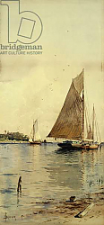 Постер Бричер Альфред Drying the Sails, Oyster Boats, Patchogue, Long Island, Постер Бричер Альфред Drying the Sails, Oyster Boats, Patchogue, Long Island,