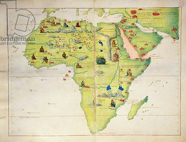 The Continent of Africa, from an Atlas of the World in 33 Maps, Venice, 1st September 1553