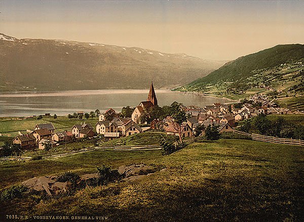 Норвегия. Vossevangen, общий вид