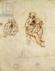 Постер Леонардо да Винчи (Leonardo da Vinci) Study for the Virgin and Child, c.1478-1480 Постер Леонардо да Винчи (Leonardo da Vinci) Study for the Virgin and Child, c.1478-1480