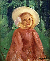 Постер Кассат Мэри (Cassatt Mary) Little Girl in a Redcurrant Dress, 1912 Постер Кассат Мэри (Cassatt Mary) Little Girl in a Redcurrant Dress, 1912
