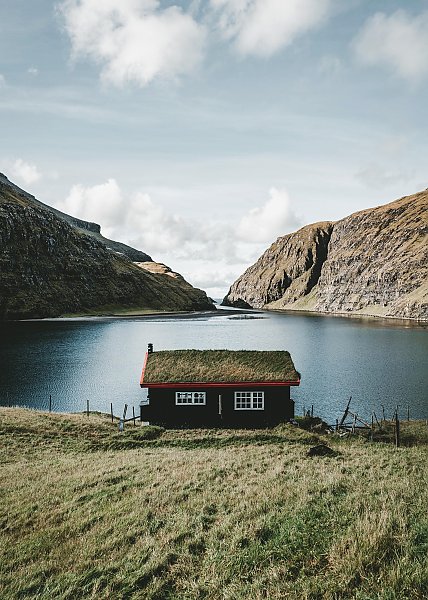 Рыбацкий домик на берегу, Саксун, Фарерские острова