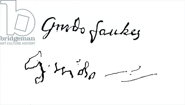 Signature of Guy Fawkes