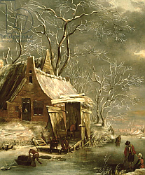 Постер Бирштатен Ян Amsterdam, winter scene, 17th century Постер Бирштатен Ян Amsterdam, winter scene, 17th century