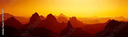 Закат в пустыне Сахара