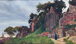 Постер Квадрата Рома A View on the Palatine Hill - George James Howard Постер Квадрата Рома A View on the Palatine Hill - George James Howard