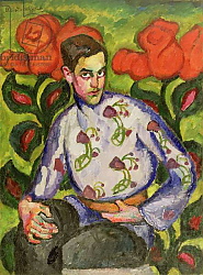 Постер Машков Илья Portrait of a Boy in a Coloured Shirt, 1909 Постер Машков Илья Portrait of a Boy in a Coloured Shirt, 1909
