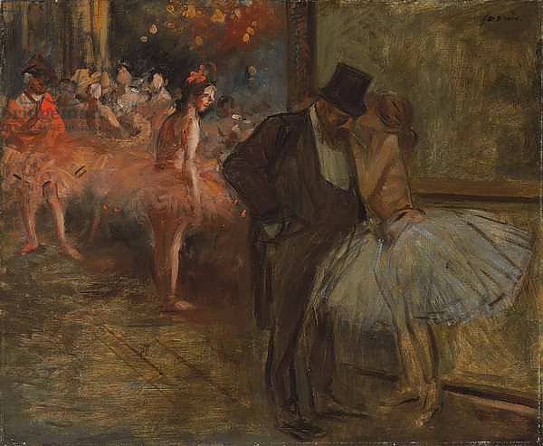 Dancer and Abonne, at the Opera; Danseuse et Abonne, a l'opera, c.1905