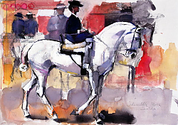 Постер Адлингтон Марк (совр) Side-saddle at the Feria de Sevilla, 1998 Постер Адлингтон Марк (совр) Side-saddle at the Feria de Sevilla, 1998