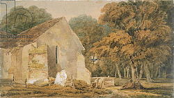 Постер Гиртин Томас No.0735 A Country Churchyard, c.1797-98 Постер Гиртин Томас No.0735 A Country Churchyard, c.1797-98