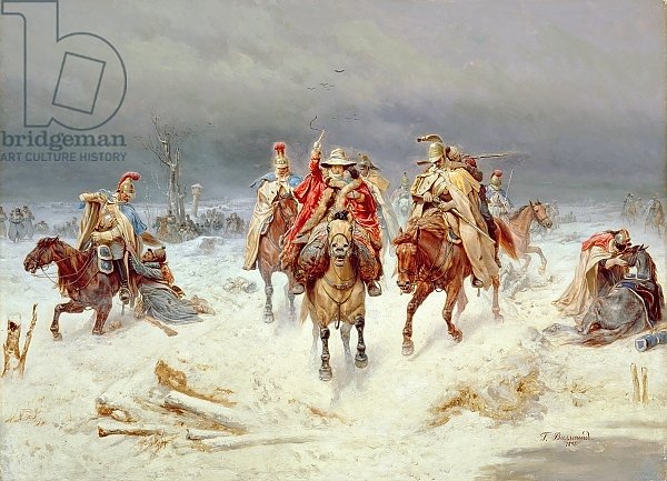 Постер Виллевальде Богдан French Forces Crossing the River Berezina in November 1812, 1891