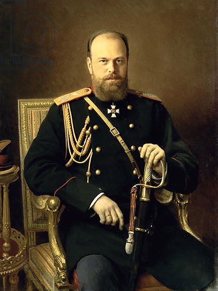 Portrait of Emperor Alexander III 1886