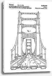 Постер Патент на выдвижную разделительную систему для подвисных мостов, 1996г
