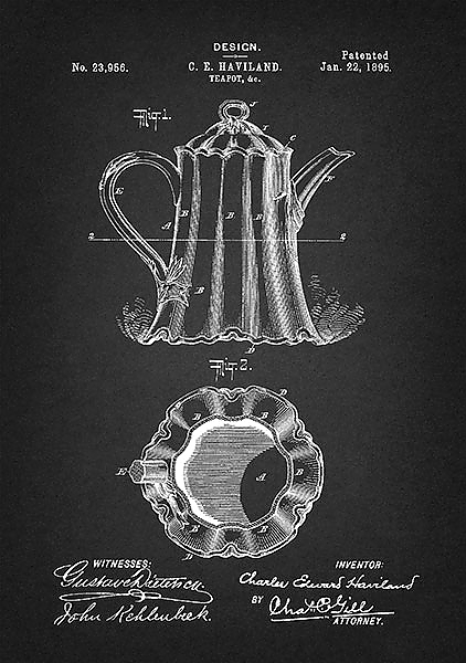 Патент на кофейник, 1895г