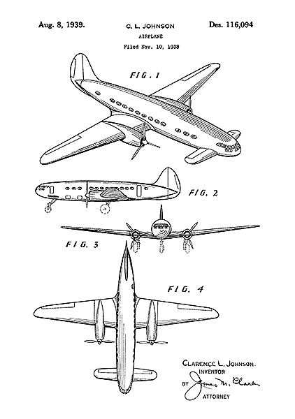 Патент на самолет, 1939г