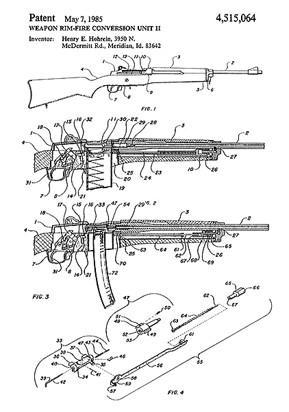 Патент на пулемет, 1985г