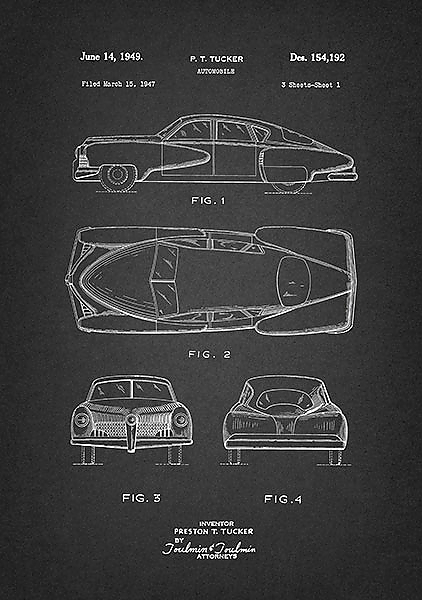 Патент на автомобиль, 1949г