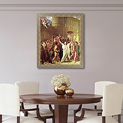 «The Martyrdom of St. Symphorien, 1834» в интерьере столовой в классическом стиле «The Martyrdom of St. Symphorien, 1834» в интерьере столовой в классическом стиле