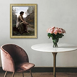 «The Wounded Eurydice, c.1868-70» в интерьере в классическом стиле над креслом «The Wounded Eurydice, c.1868-70» в интерьере в классическом стиле над креслом