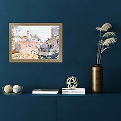«Canal in Venice» в интерьере в классическом стиле в синих тонах «Canal in Venice» в интерьере в классическом стиле в синих тонах