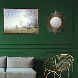 «Hunting Scene 2» в интерьере коридора в классическом стиле «Hunting Scene 2» в интерьере коридора в классическом стиле