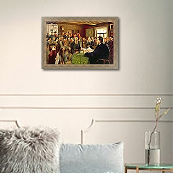 «Sunday Reading at a Country School, 1895» в интерьере в классическом стиле в светлых тонах «Sunday Reading at a Country School, 1895» в интерьере в классическом стиле в светлых тонах