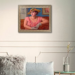 «Portrait of Marjorie Gertler, 1933» в интерьере в классическом стиле в светлых тонах «Portrait of Marjorie Gertler, 1933» в интерьере в классическом стиле в светлых тонах