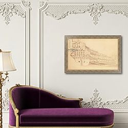 «`Golden Lion' from the Starboard Quarter» в интерьере в классическом стиле в фиолетовых тонах «`Golden Lion' from the Starboard Quarter» в интерьере в классическом стиле в фиолетовых тонах