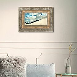 «Study of Clouds with Mountain Tops, 1830» в интерьере в классическом стиле в светлых тонах «Study of Clouds with Mountain Tops, 1830» в интерьере в классическом стиле в светлых тонах