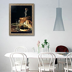 «Still Life. The Snack» в интерьере светлой кухни над обеденным столом «Still Life. The Snack» в интерьере светлой кухни над обеденным столом