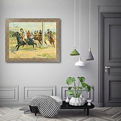 «Races Historic and Modern, Greek Horse Races» в интерьере коридора в классическом стиле «Races Historic and Modern, Greek Horse Races» в интерьере коридора в классическом стиле