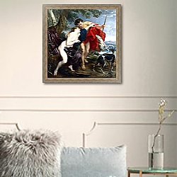 «Venus and Adonis, 1621» в интерьере в классическом стиле в светлых тонах «Venus and Adonis, 1621» в интерьере в классическом стиле в светлых тонах