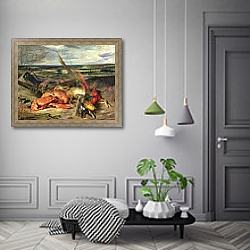 «Still Life with Lobsters, 1826-27» в интерьере коридора в классическом стиле «Still Life with Lobsters, 1826-27» в интерьере коридора в классическом стиле
