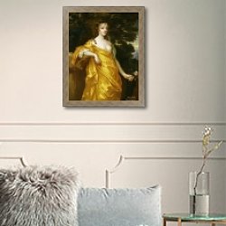 «Diana Kirke, Later Countess of Oxford, c.1665-70» в интерьере в классическом стиле в светлых тонах «Diana Kirke, Later Countess of Oxford, c.1665-70» в интерьере в классическом стиле в светлых тонах