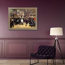 «Les Adieux de Fontainebleau, 20th April 1814» в интерьере в классическом стиле в фиолетовых тонах «Les Adieux de Fontainebleau, 20th April 1814» в интерьере в классическом стиле в фиолетовых тонах