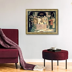 «The Christening of Grand Duke Vladimir, 1885-96 1» в интерьере в классическом стиле в светлых тонах «The Christening of Grand Duke Vladimir, 1885-96 1» в интерьере в классическом стиле в светлых тонах