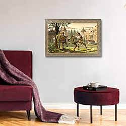 «Twelfth Night, Act IV, Scene I» в интерьере гостиной в оливковых тонах «Twelfth Night, Act IV, Scene I» в интерьере гостиной в оливковых тонах