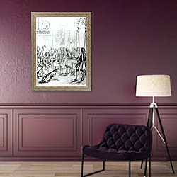 «Concert at Montague House, 1736» в интерьере в классическом стиле в фиолетовых тонах «Concert at Montague House, 1736» в интерьере в классическом стиле в фиолетовых тонах