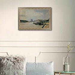 «The Seine from the Quai de la Rapee» в интерьере в классическом стиле в светлых тонах «The Seine from the Quai de la Rapee» в интерьере в классическом стиле в светлых тонах