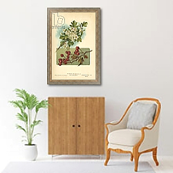 «Flowers and Berries of the Hawthorn» в интерьере в классическом стиле над комодом «Flowers and Berries of the Hawthorn» в интерьере в классическом стиле над комодом