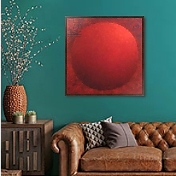 «Red Orb, 2006» в интерьере в классическом стиле над комодом «Red Orb, 2006» в интерьере в классическом стиле над комодом