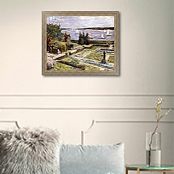 «Garden of the Arnhold Family by the Wansee River; Wannseegarten der Familie Arnhold, 1911» в интерьере в классическом стиле в светлых тонах «Garden of the Arnhold Family by the Wansee River; Wannseegarten der Familie Arnhold, 1911» в интерьере в классическом стиле в светлых тонах