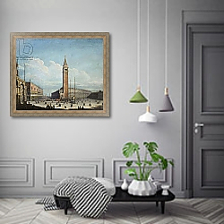 «The Piazza San Marco and the Piazzetta, Venice, looking South-West, 1741» в интерьере коридора в классическом стиле «The Piazza San Marco and the Piazzetta, Venice, looking South-West, 1741» в интерьере коридора в классическом стиле