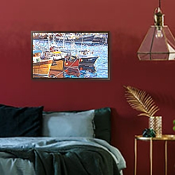 «Harbour Moorings, 2010» в интерьере в классическом стиле в фиолетовых тонах «Harbour Moorings, 2010» в интерьере в классическом стиле в фиолетовых тонах