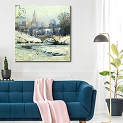 «Central Park,» в интерьере современной кухни над обеденным столом «Central Park,» в интерьере современной кухни над обеденным столом