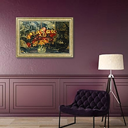 «Bunch of Tulips and a Screen; Bouquet de Tulipes au Paravent,» в интерьере в классическом стиле в фиолетовых тонах «Bunch of Tulips and a Screen; Bouquet de Tulipes au Paravent,» в интерьере в классическом стиле в фиолетовых тонах