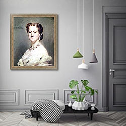 «Portrait of the Empress Eugenie» в интерьере коридора в классическом стиле «Portrait of the Empress Eugenie» в интерьере коридора в классическом стиле