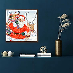 «Father Christmas and his reindeer» в интерьере коридора в классическом стиле «Father Christmas and his reindeer» в интерьере коридора в классическом стиле