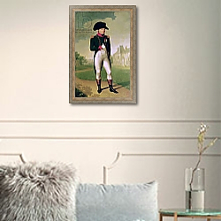 «Napoleon I in Front of the Chateau de Malmaison, 1804» в интерьере гостиной в классическом стиле над диваном «Napoleon I in Front of the Chateau de Malmaison, 1804» в интерьере гостиной в классическом стиле над диваном