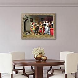 «An Elegant Company Merry-making in an interior» в интерьере столовой в классическом стиле «An Elegant Company Merry-making in an interior» в интерьере столовой в классическом стиле
